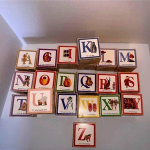 VINTAGE— RARE and HARD TO FIND Anne Geddes mini Alphabet puzzles